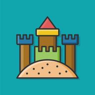 sand castle icon