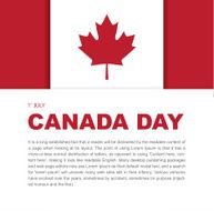 Banner design elements for Canada Day 1st of July N2