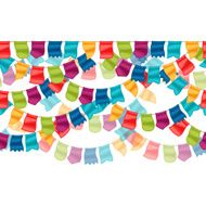 Celebration holiday seamless pattern with garland of flags N2