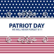 Stock vector Patriot Day USA