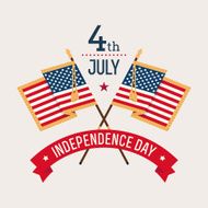 Independence day greeting card template