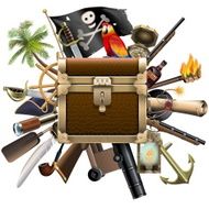 Vector Treasure Hunt Concept with Chest