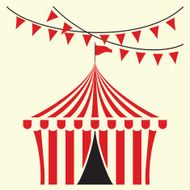 Circus tent vector illustration