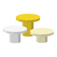 Sports Round podium on a white background