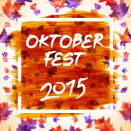 patch with checkered pattern and text Oktoberfest 2015 N4
