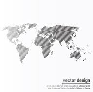 Vector world map design N3
