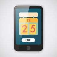 Calendar flat icon with long shadow eps10 N41