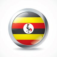 Uganda flag button