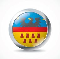 Transylvania flag button