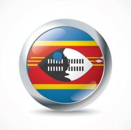 Swaziland flag button