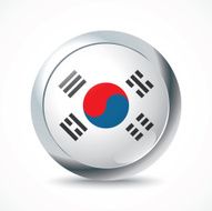South Korea flag button