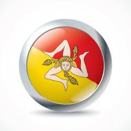 Sicily flag button