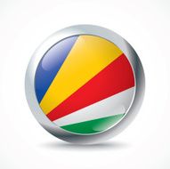 Seychelles flag button