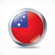 Samoa flag button
