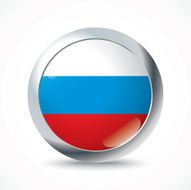 Russia Flag Button N2