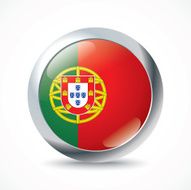 Portugal Flag Button N2