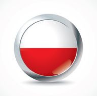 Poland flag button