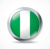 Nigeria flag button