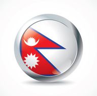 Nepal flag button