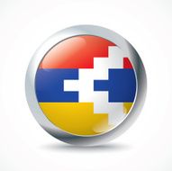 Nagorno-Karabakh Republic flag button
