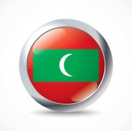 Maldives flag button