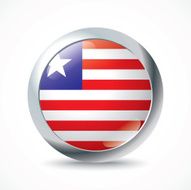 Liberia flag button