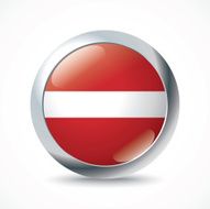 Latvia flag button