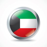 Kuwait flag button