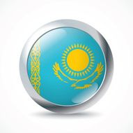 Kazakhstan flag button N2