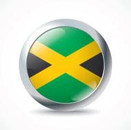 Jamaica flag button