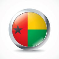 Guinea-Bissau flag button