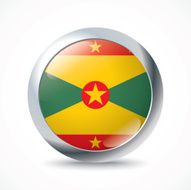 Grenada flag button
