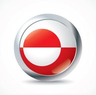 Greenland Flag Button N3