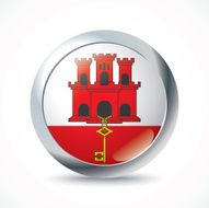 Gibraltar flag button