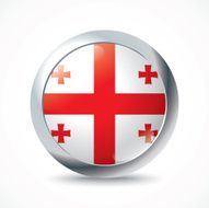 Georgia flag button N2