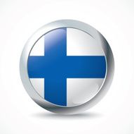 Finland flag button