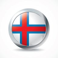 Faroe Islands flag button