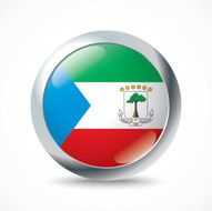 Equatorial Guinea flag button