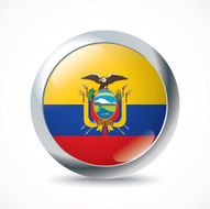 Ecuador flag button