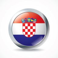 Croatia flag button