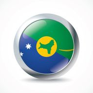 Christmas Island flag button
