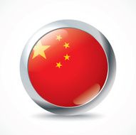 China flag button