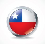 Chile Flag Button N2