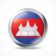 Cambodia flag button