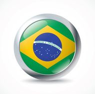 Brazil flag button
