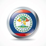 Belize flag button