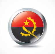 Angola flag button