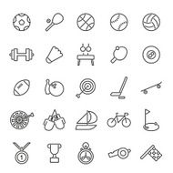 Sports Line Icons Collection