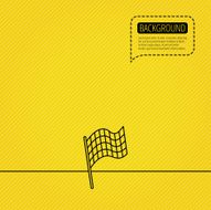 Finish flag icon Start race sign N5