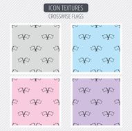 Crosswise waving flag icon Location pointer N3